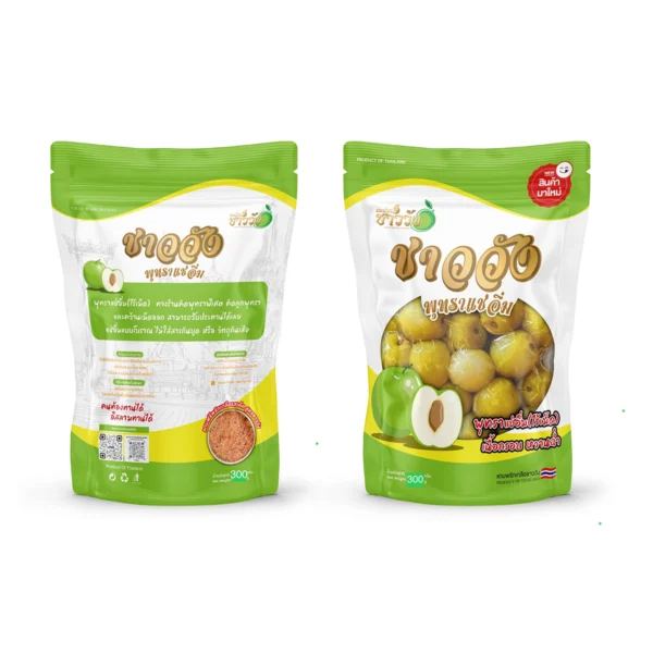 (3แถมพริก5)(พุทรานมสดแช่อิ่ม)[ไร้เม็ด][สินค้าใหม่](ฟรีของแถมให้เลือก) หวานฉ่ำ ขนาด300กรัม(ชาววัง)